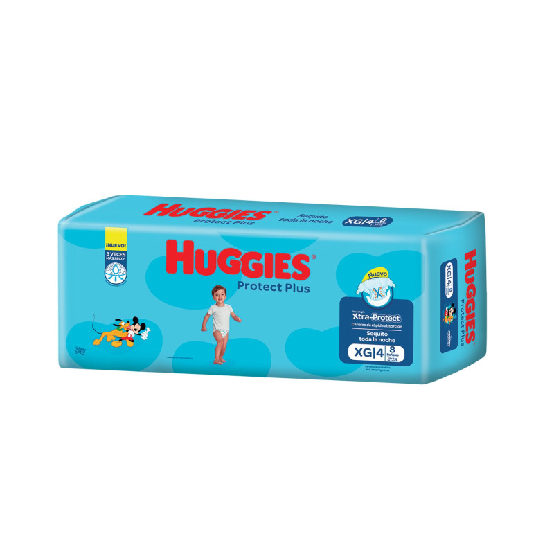 HUGGIES PROT PLUS XG REG Paq x 8 Unid