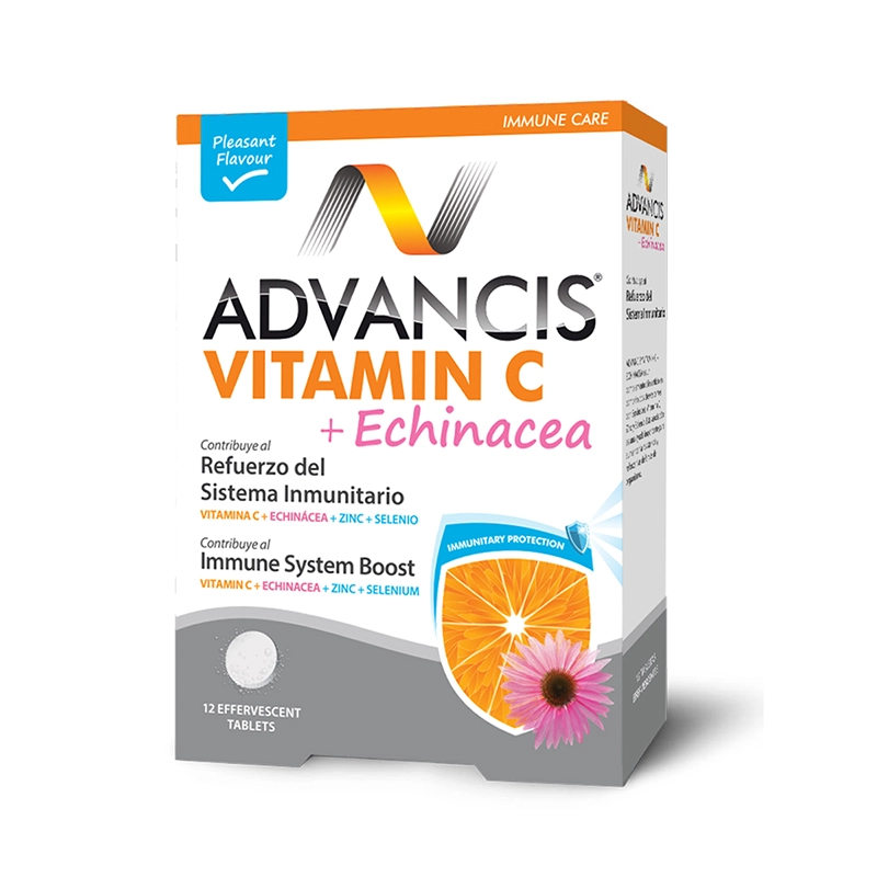  ADVANCIS VITAMINA C+ECHINACEA EFERVESCENTES X 12 TABLETAS